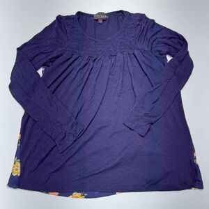 Discreet Deep Purple Long Sleeve Shirt Size M